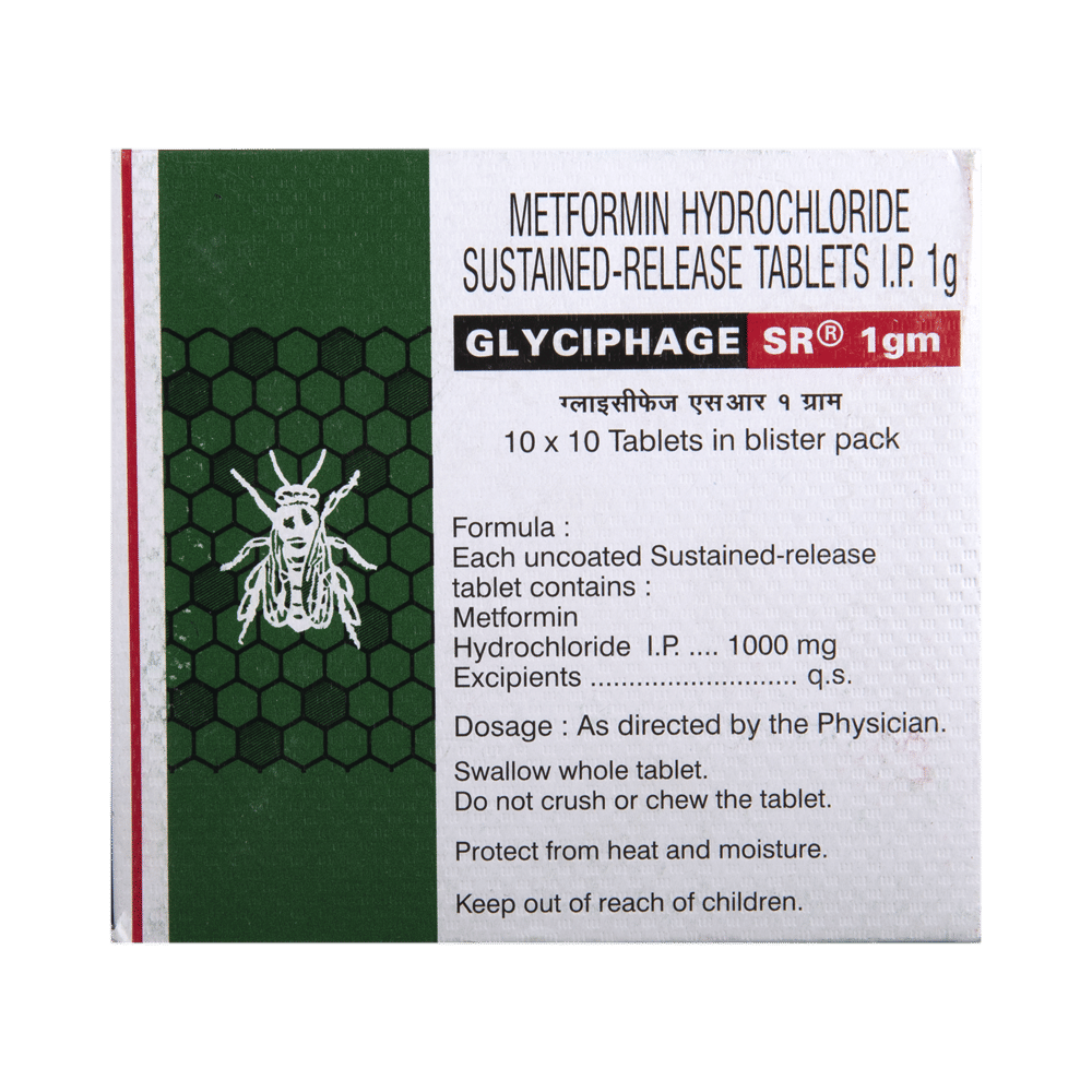 Glyciphage SR 1gm Tablet