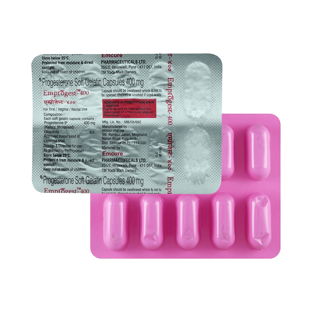 Emprogest 400 Soft Gelatin Capsule