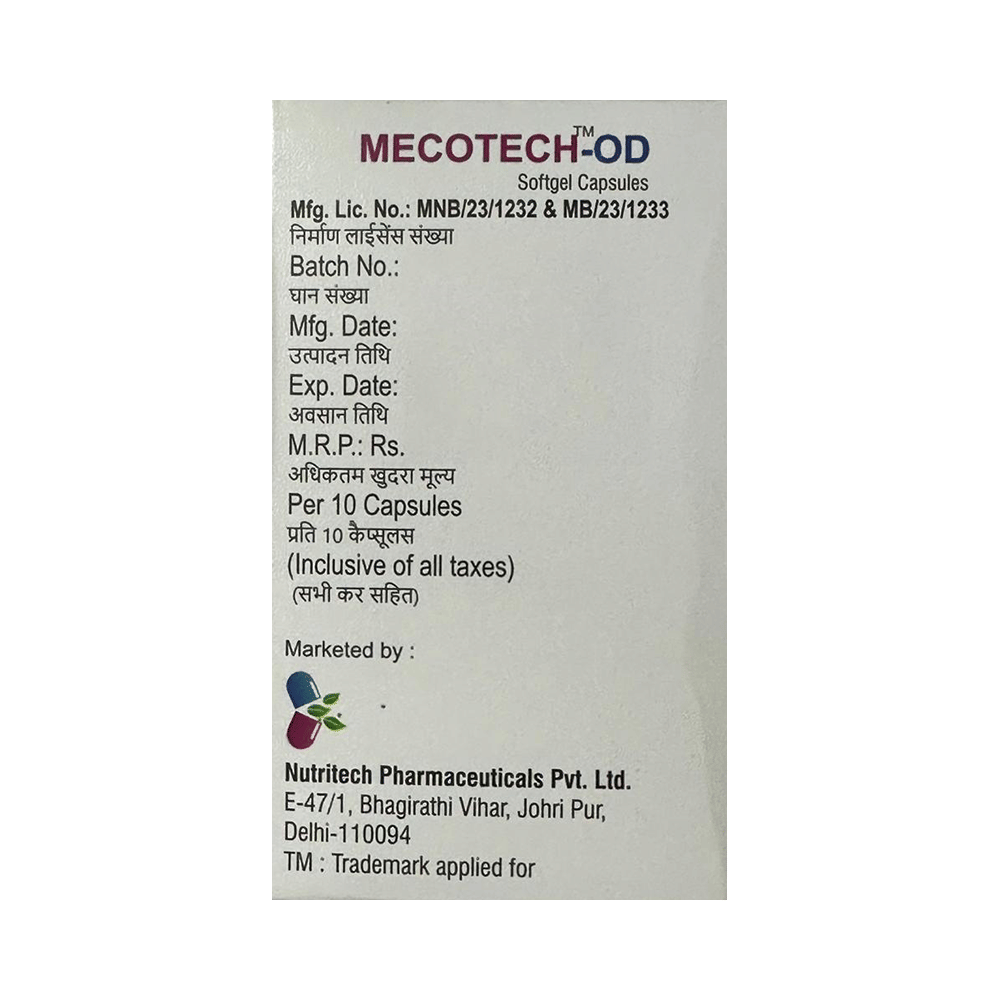 Mecotech-OD Softgel Capsule