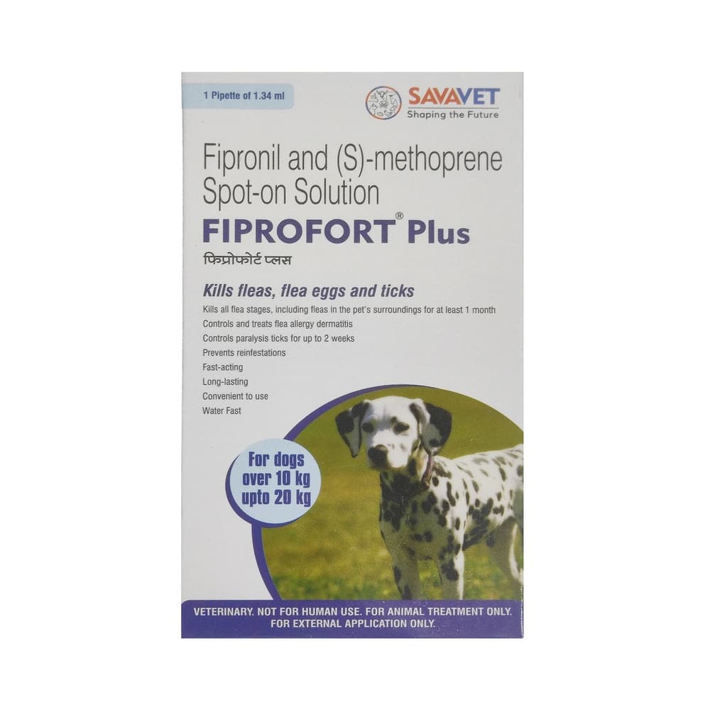 Fiprofort Plus Pet Solution For Dogs Over 10 Kg Upto 20 Kg