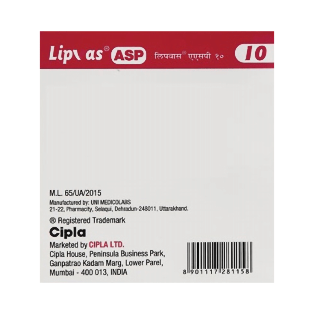 Lipvas ASP 10mg/75mg Capsule