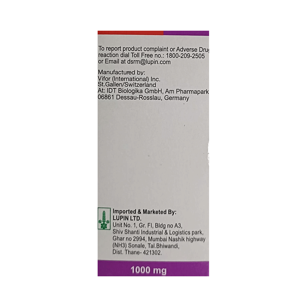 Ferinject 1000mg Injection