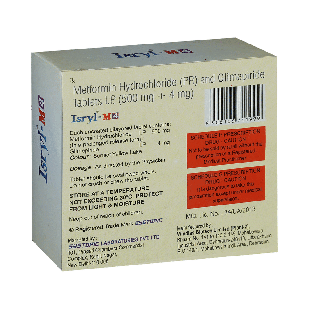 Isryl-M 4 Tablet PR