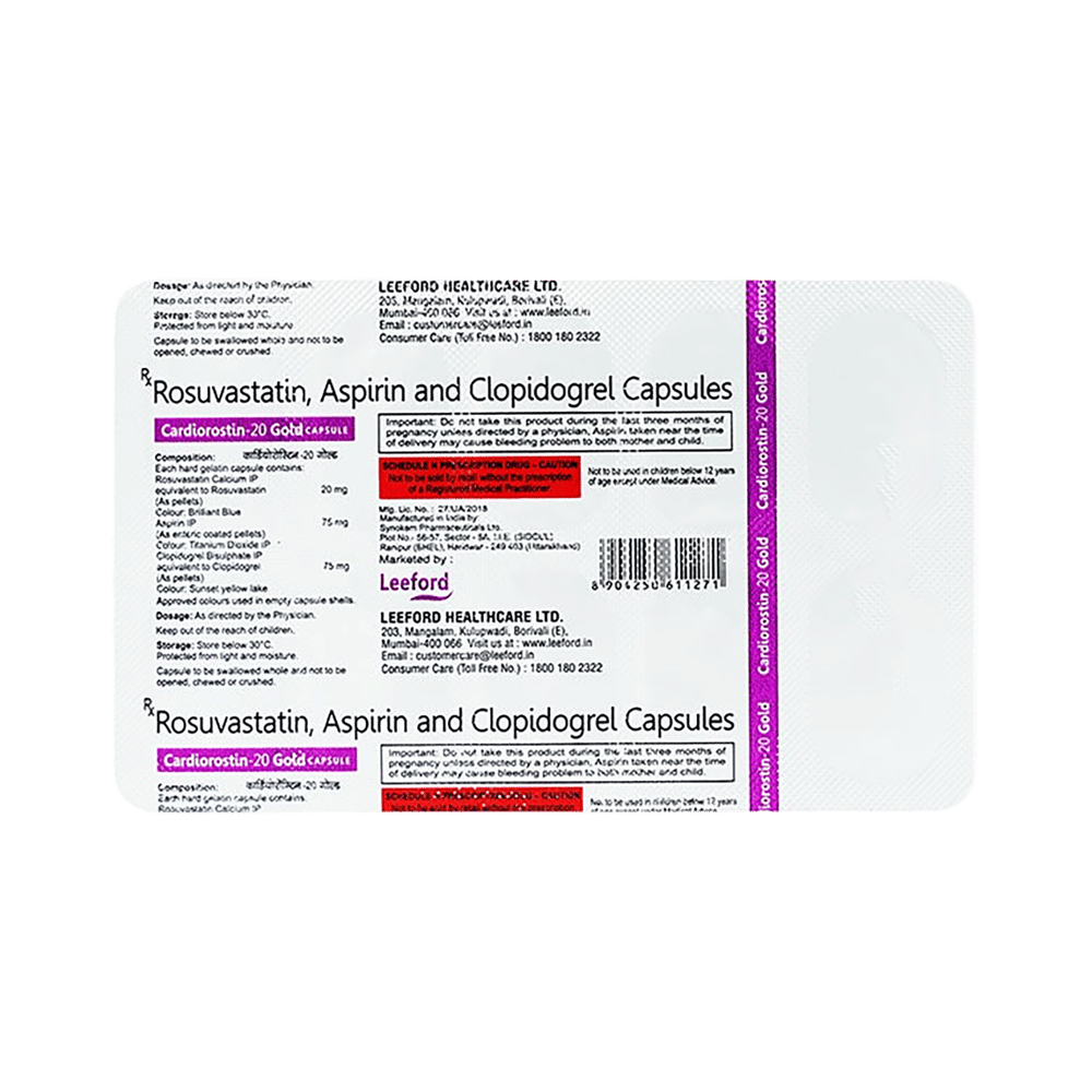 Cardiorostin 20 Gold Capsule