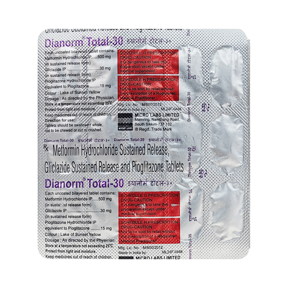 Dianorm Total 30 Tablet SR