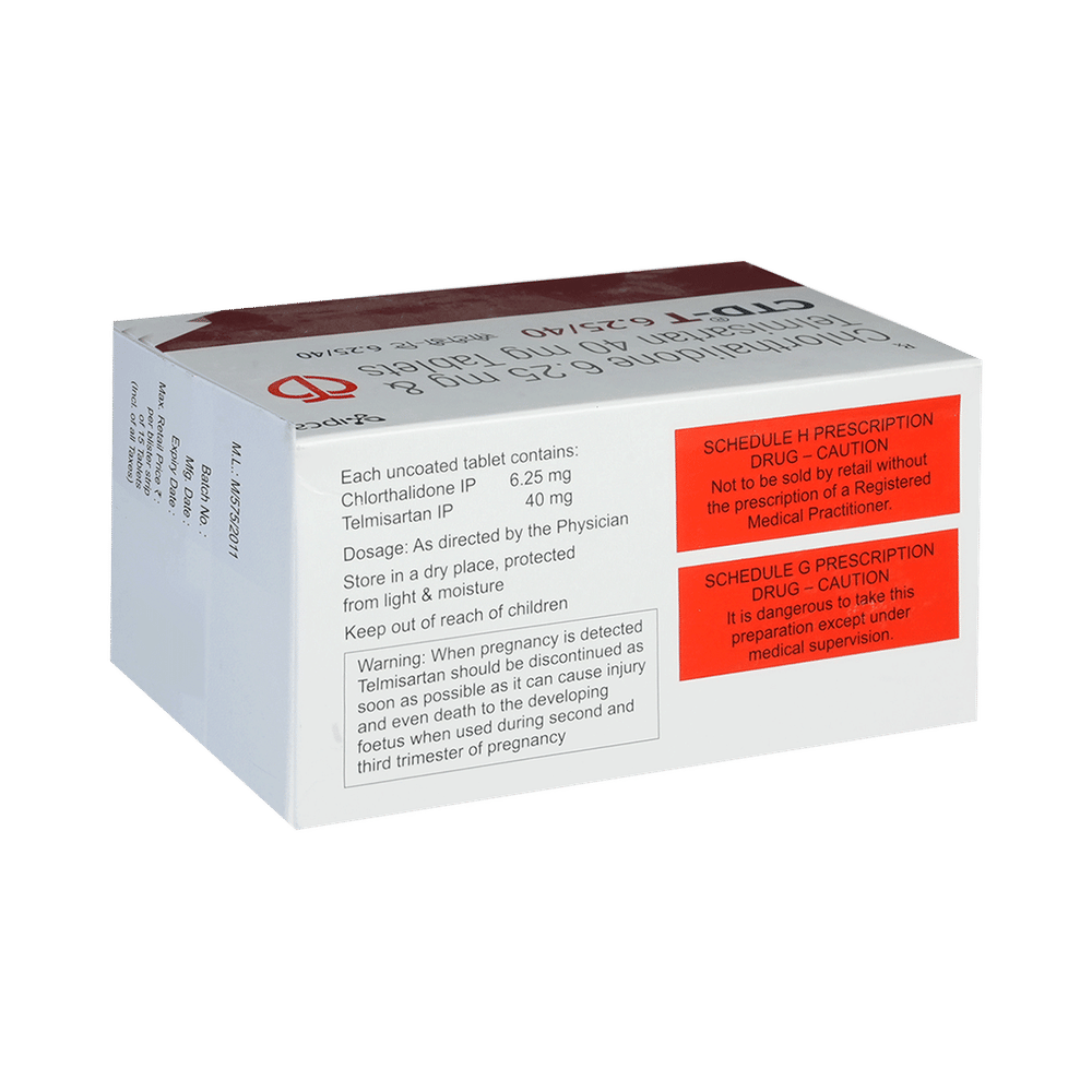 CTD-T 40/6.25 Tablet