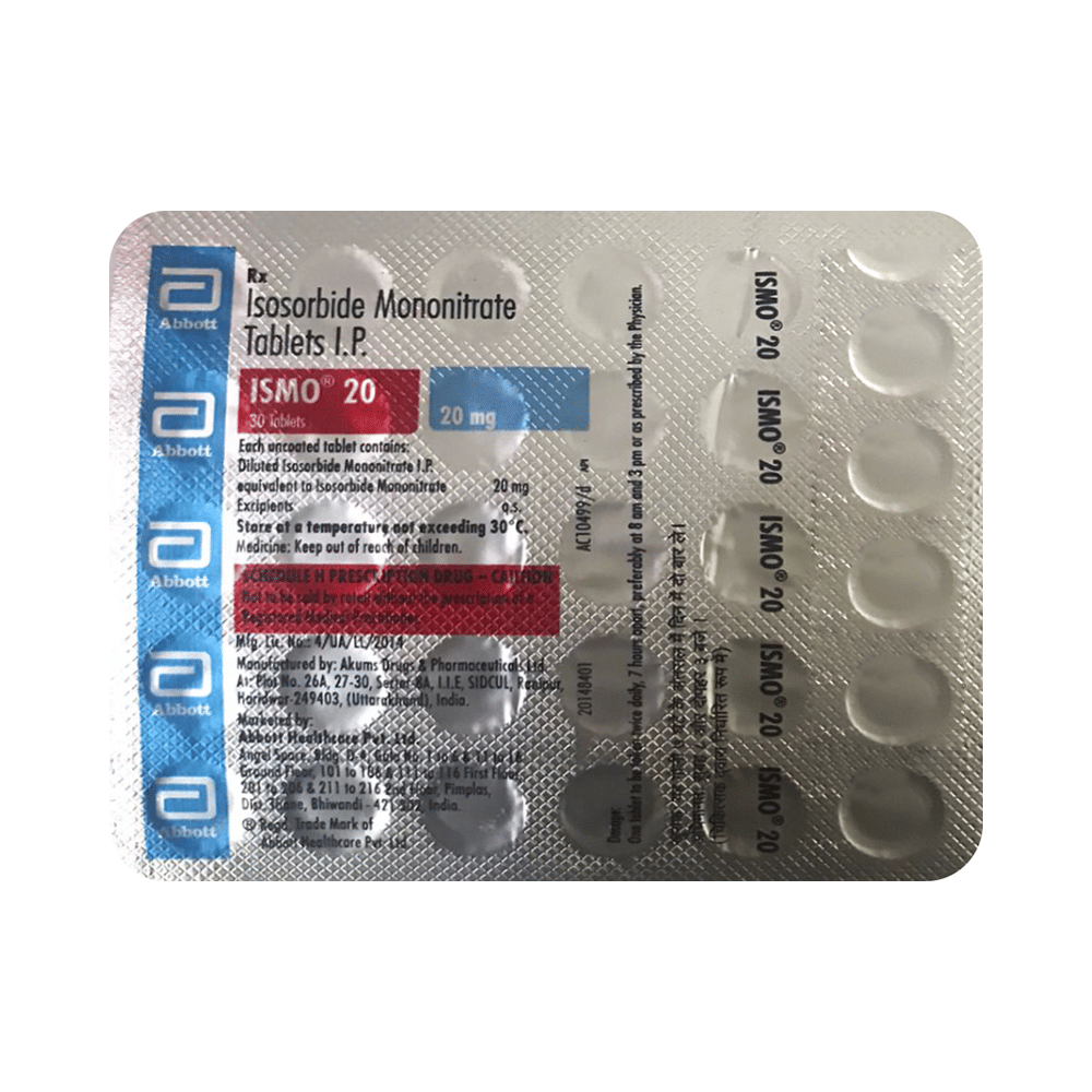Ismo 20 Tablet