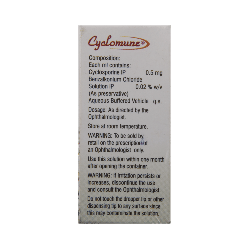 Cyclomune 0.05% Eye Drop