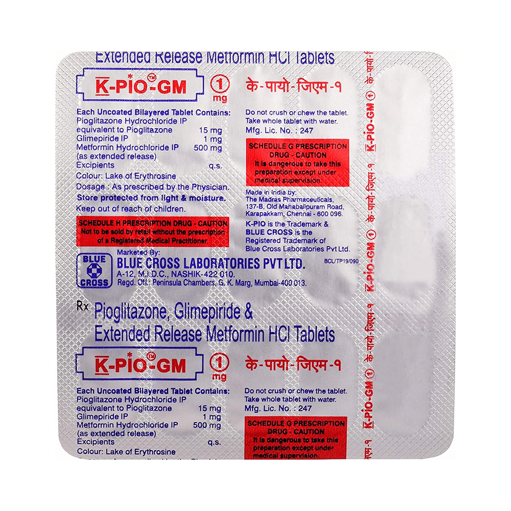 K-Pio-Gm 1mg Tablet ER