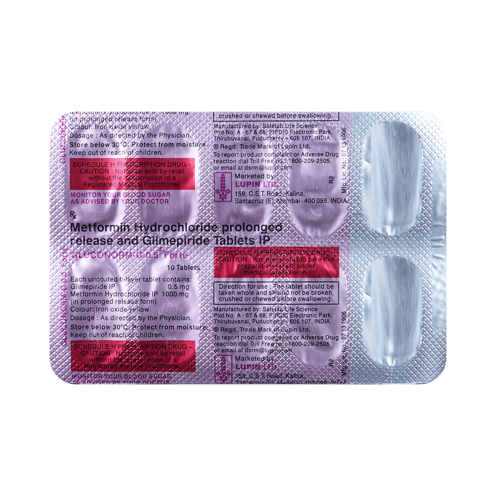 GlUcOnorm-G 0.5 Forte Tablet PR