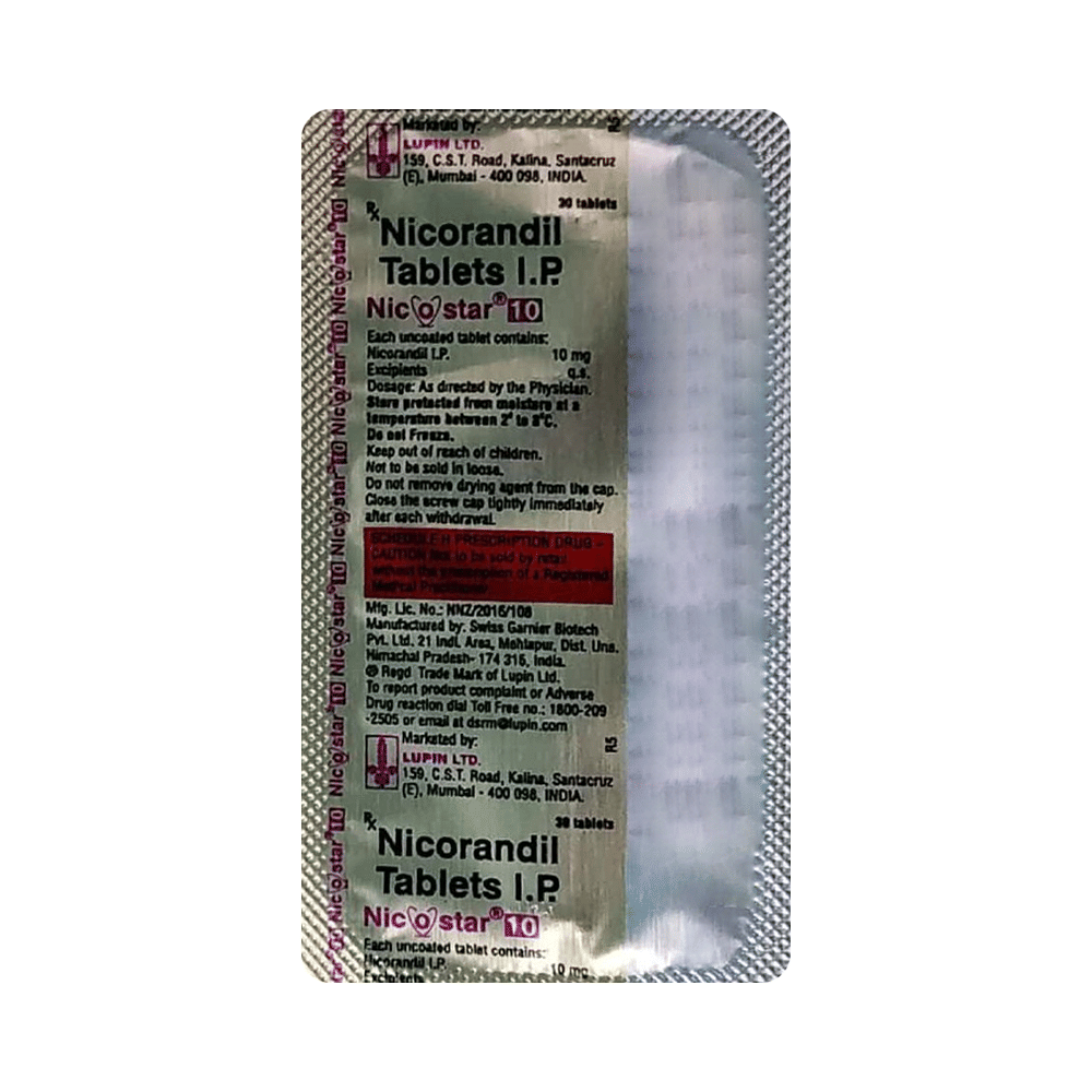 NICostar 10 Tablet
