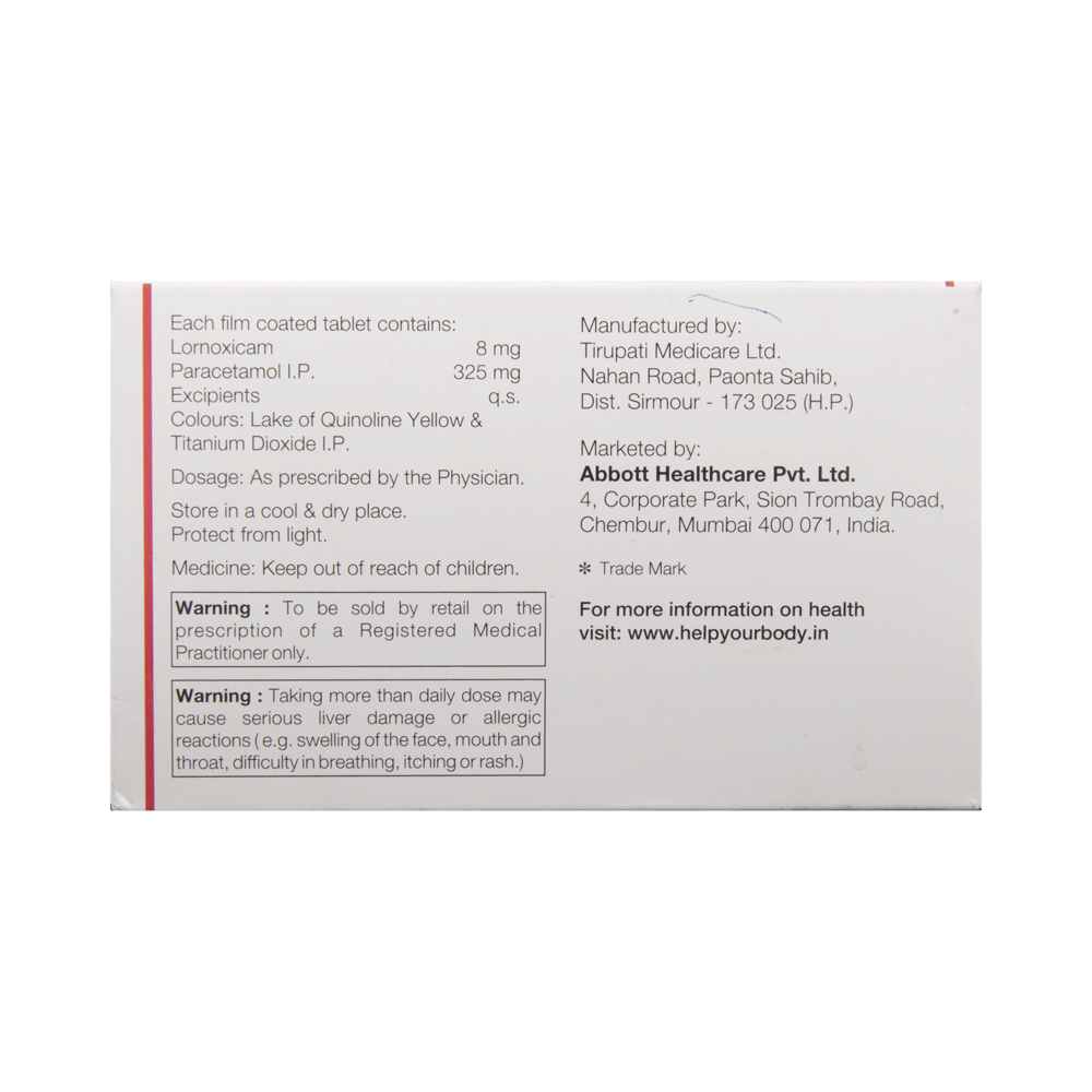Lorsaid P 8 Tablet