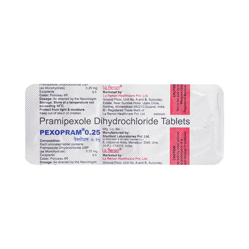 Pexopram 0.25mg Tablet