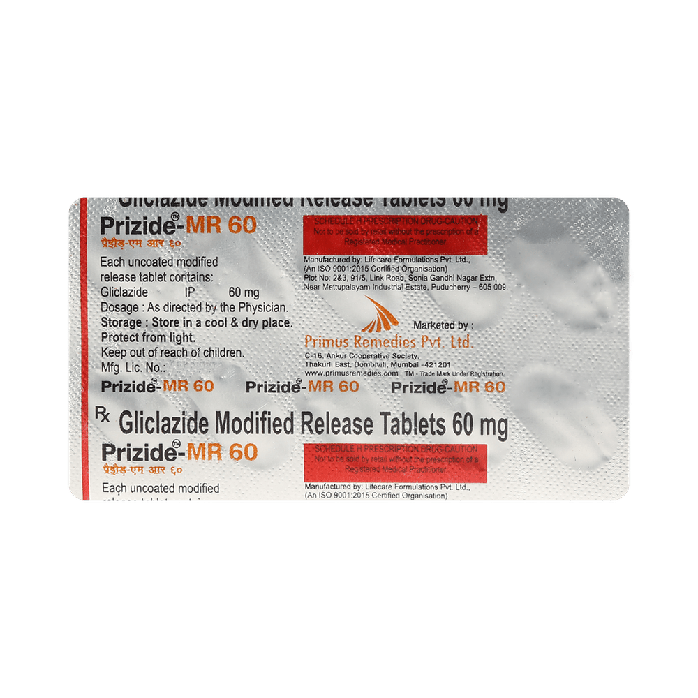 Prizide 60mg Tablet MR