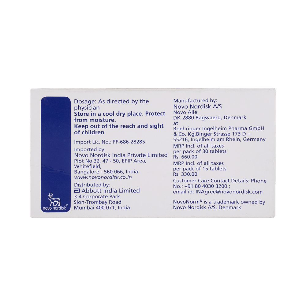 Novonorm 2mg Tablet