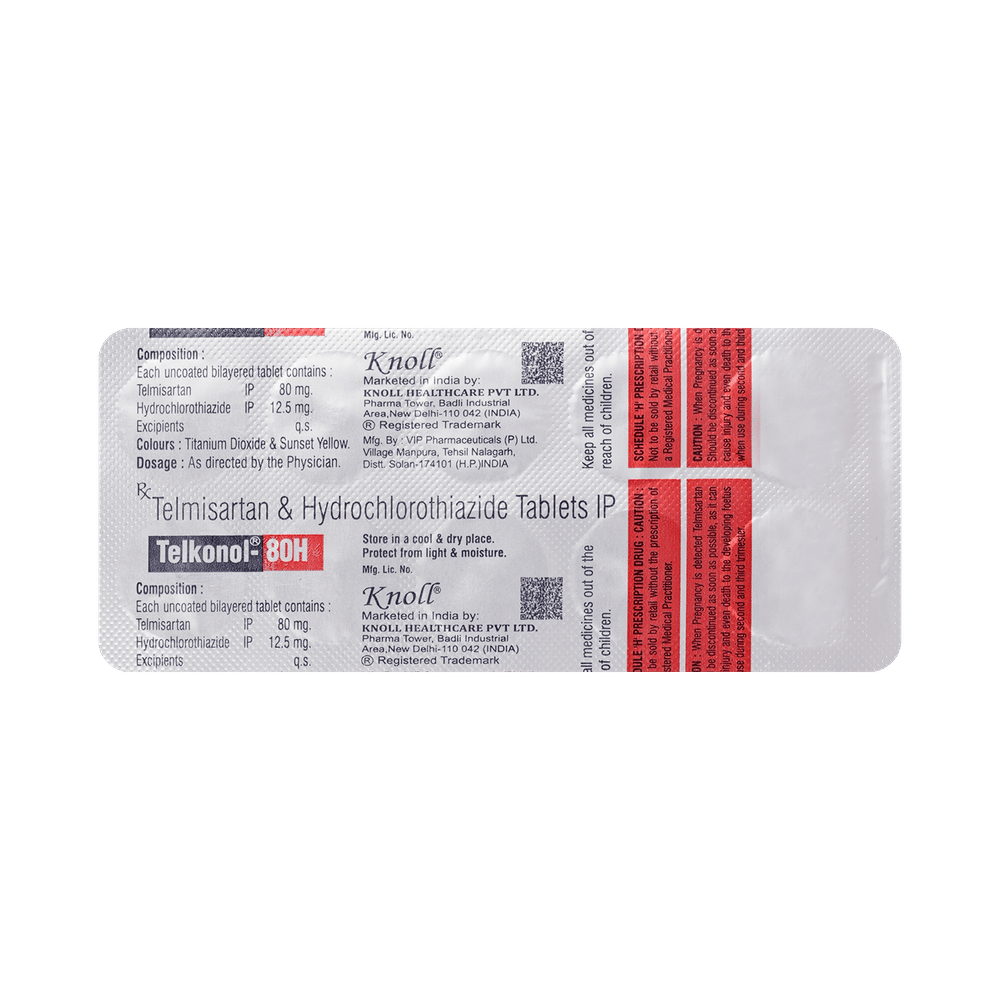 Telkonol 80H Tablet