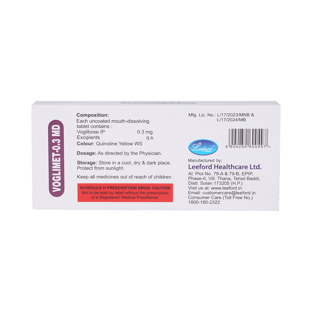 Voglimet 0.3mg Tablet MD