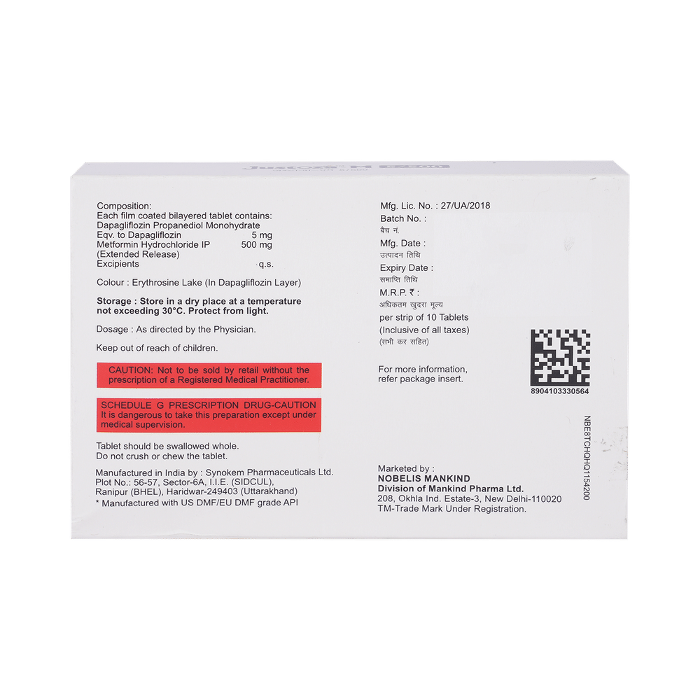 Justoza-M 5/500 Tablet ER