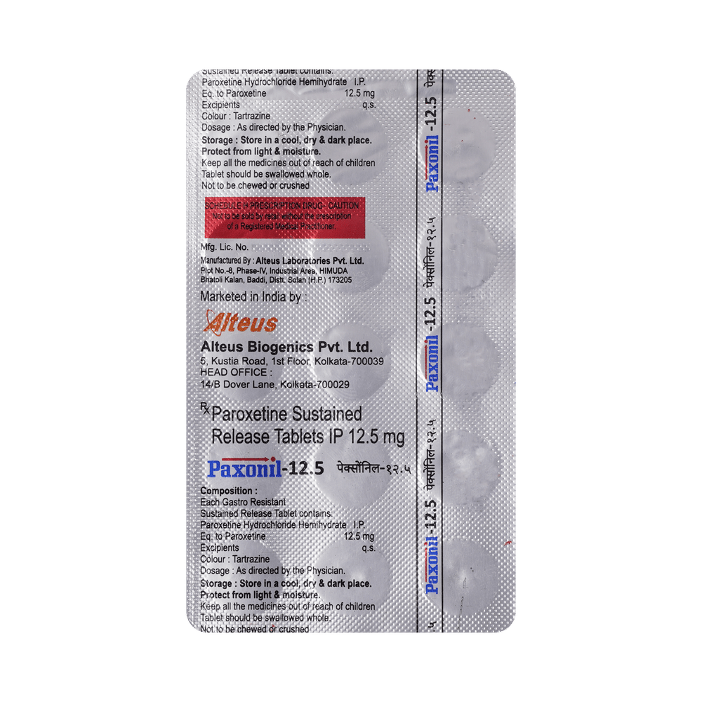 Paxonil 12.5mg Tablet