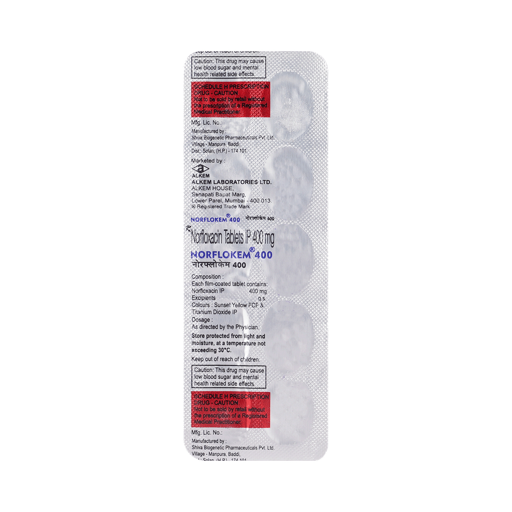 Norflokem 400mg Tablet