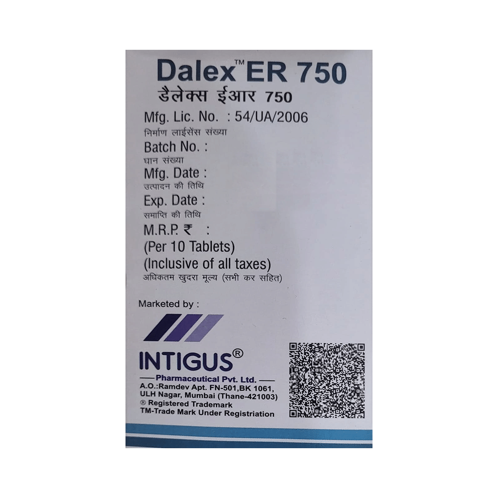 Dalex ER 750 Tablet