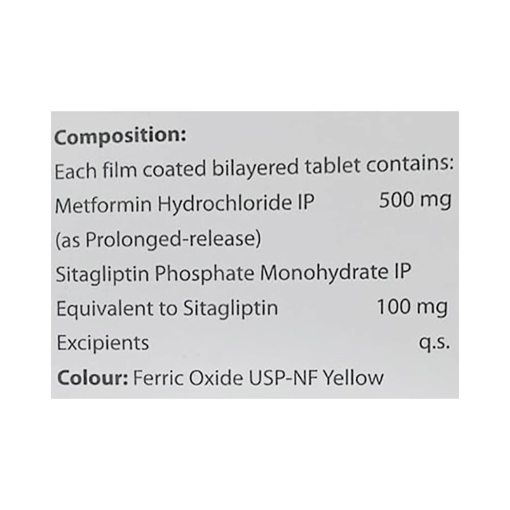 Sitaliptin 100 M SR Tablet