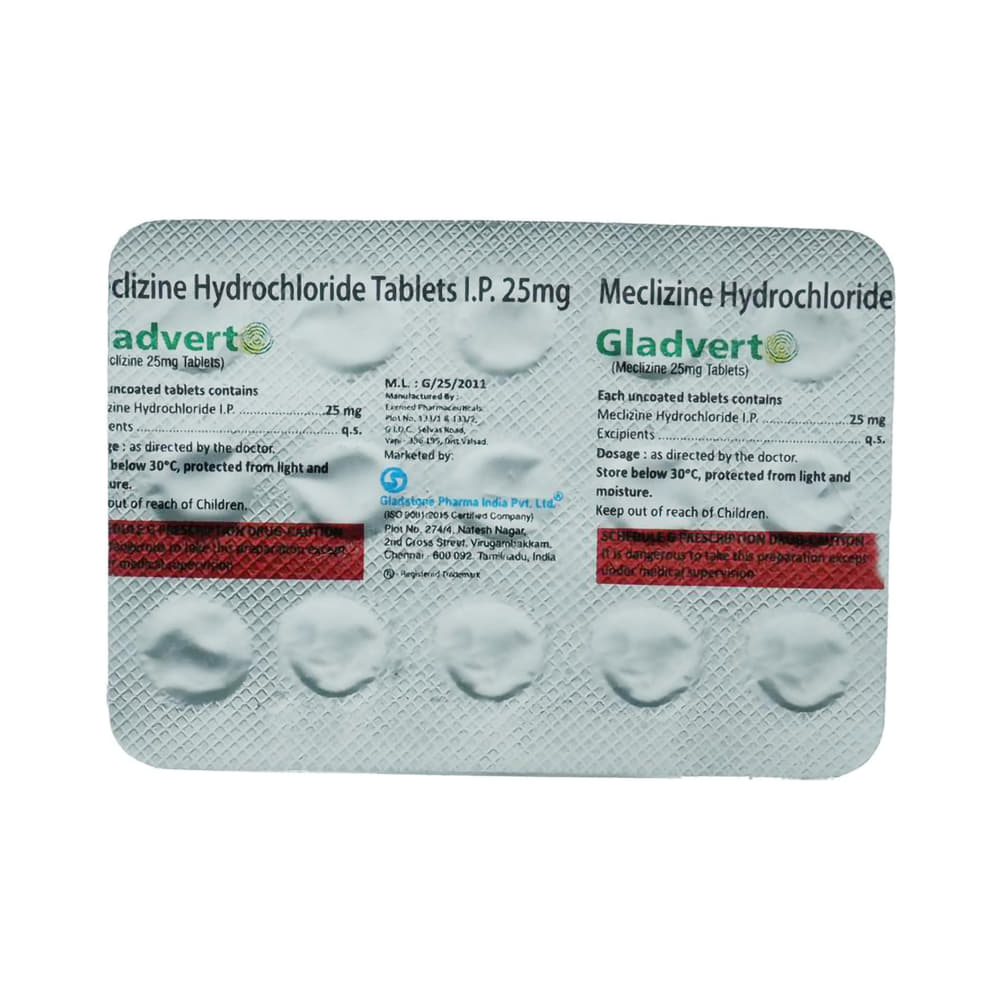 Gladvert 25mg Tablet