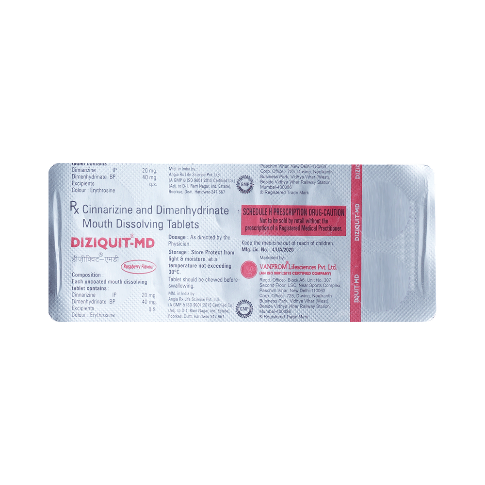 Diziquit-MD Tablet Raspberry