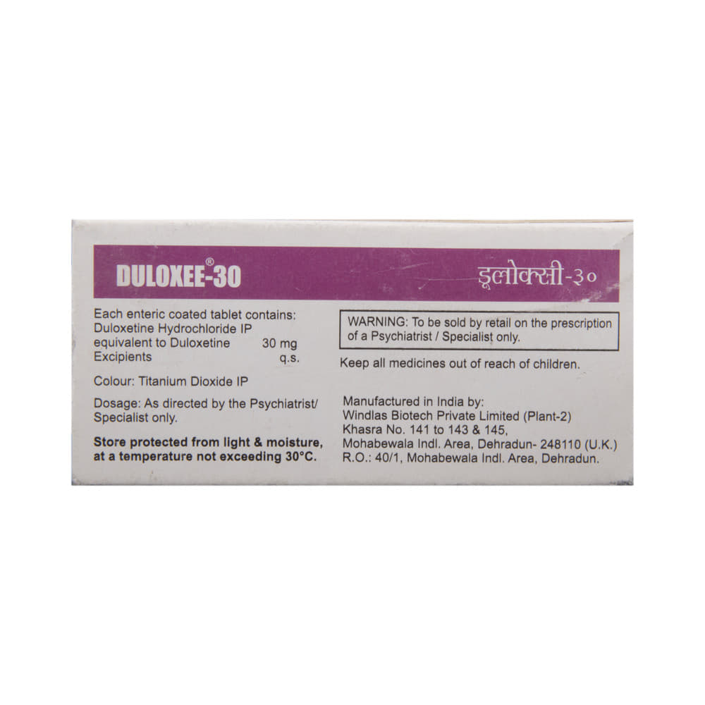 Duloxee 30 Tablet