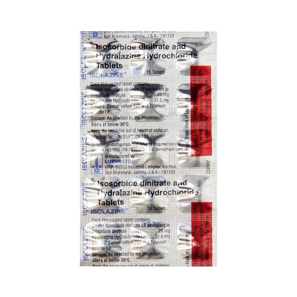Isolazine 20mg/37.5mg Tablet