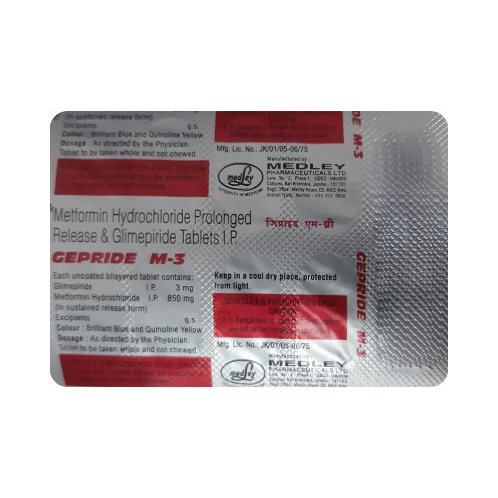 Gepride M 3 Tablet PR