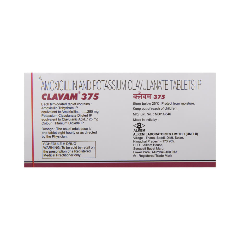Clavam 375 Tablet