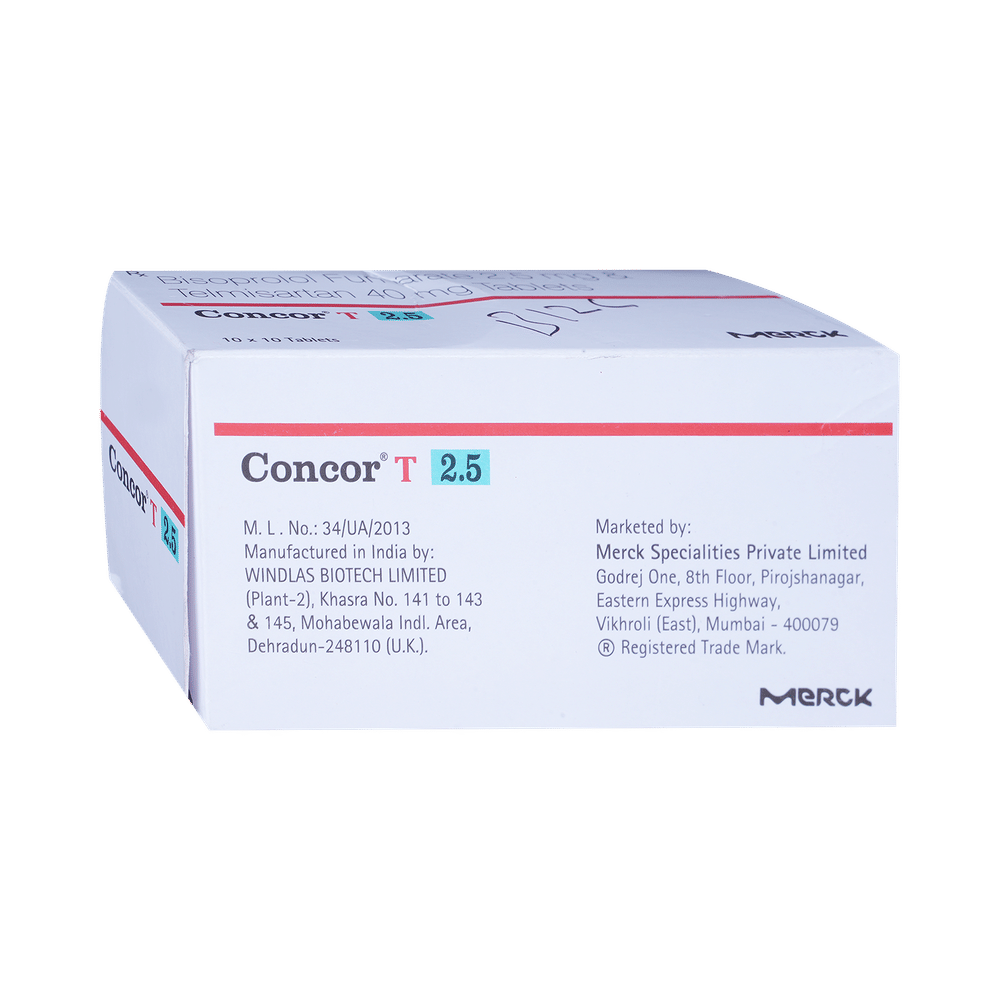 Concor T 2.5mg/40mg Tablet