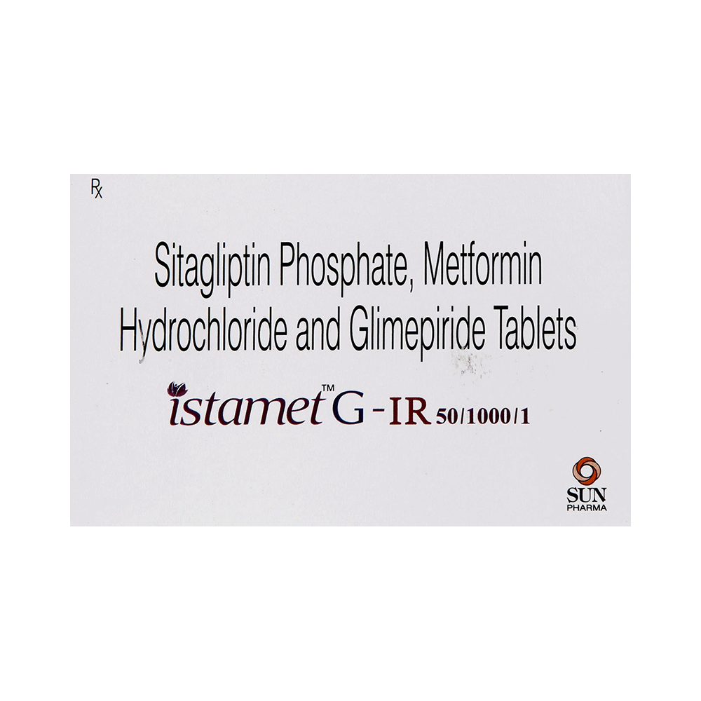 Istamet G 50mg/1mg/1000mg Tablet IR