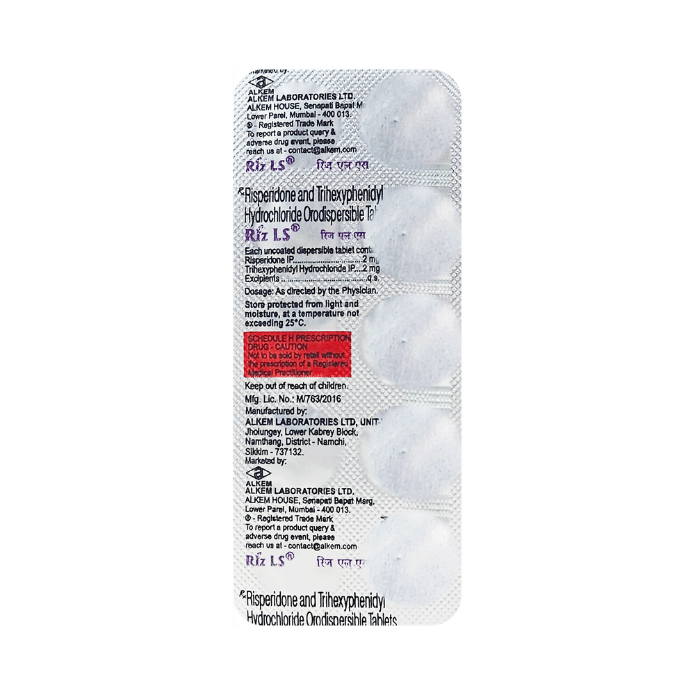 Riz LS 2mg/2mg Tablet