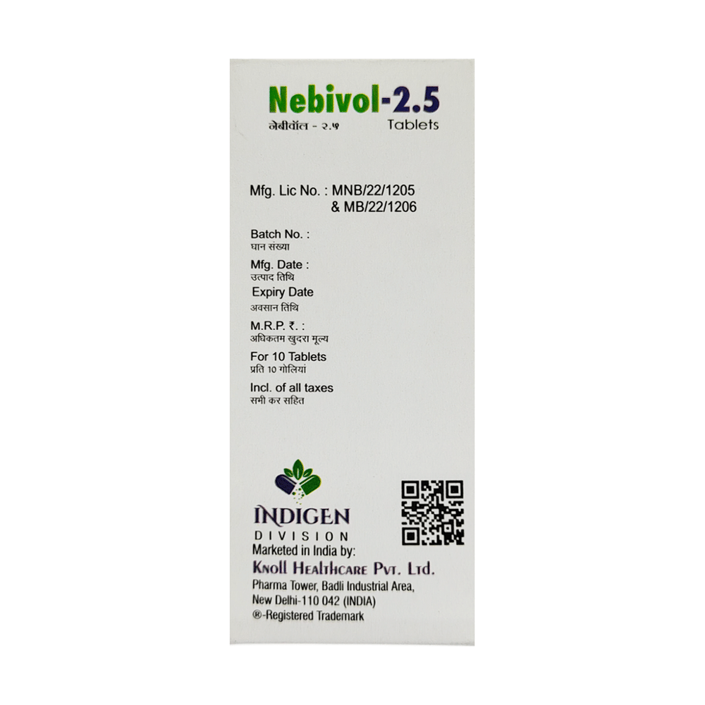 Nebivol 2.5mg Tablet