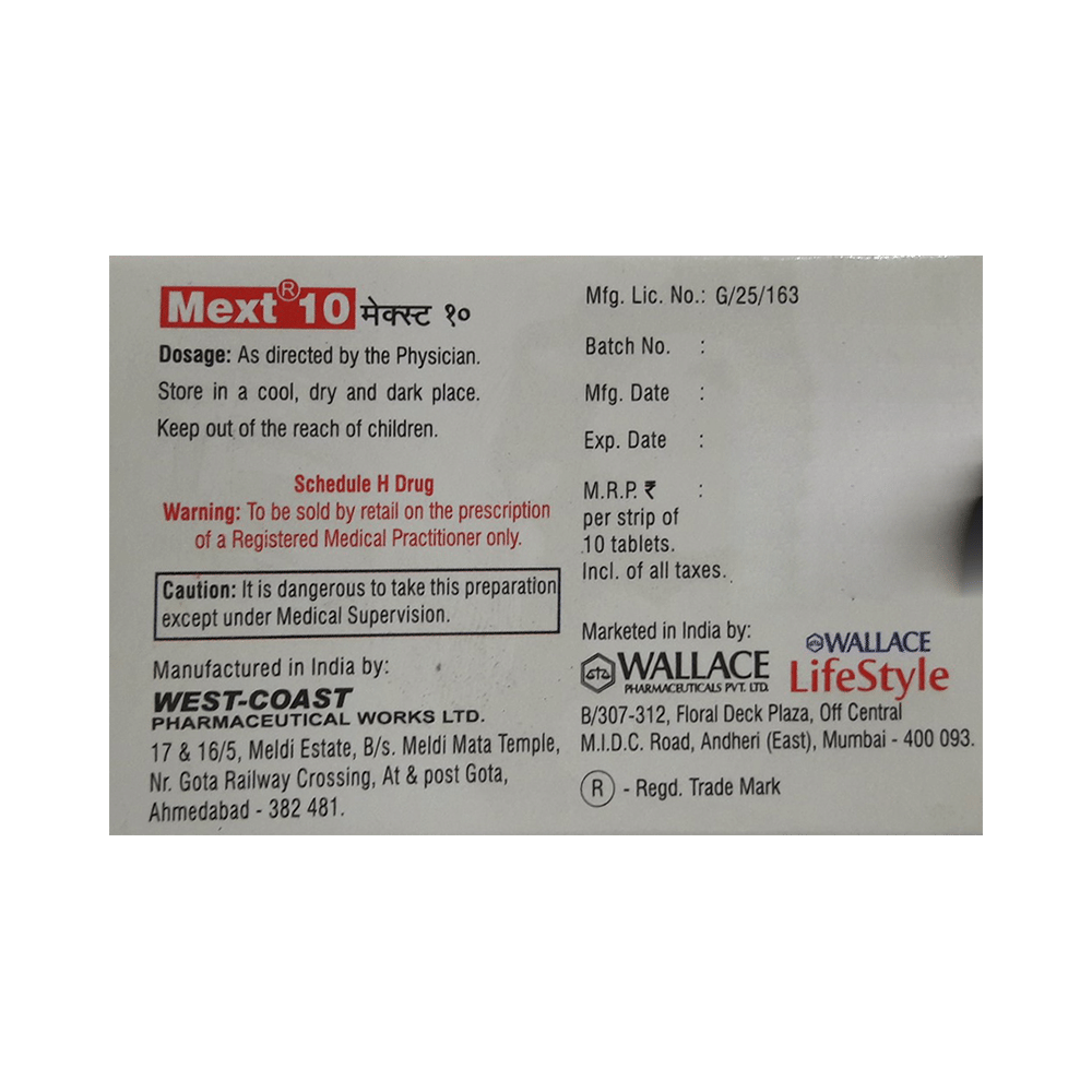 Mext 10 Tablet