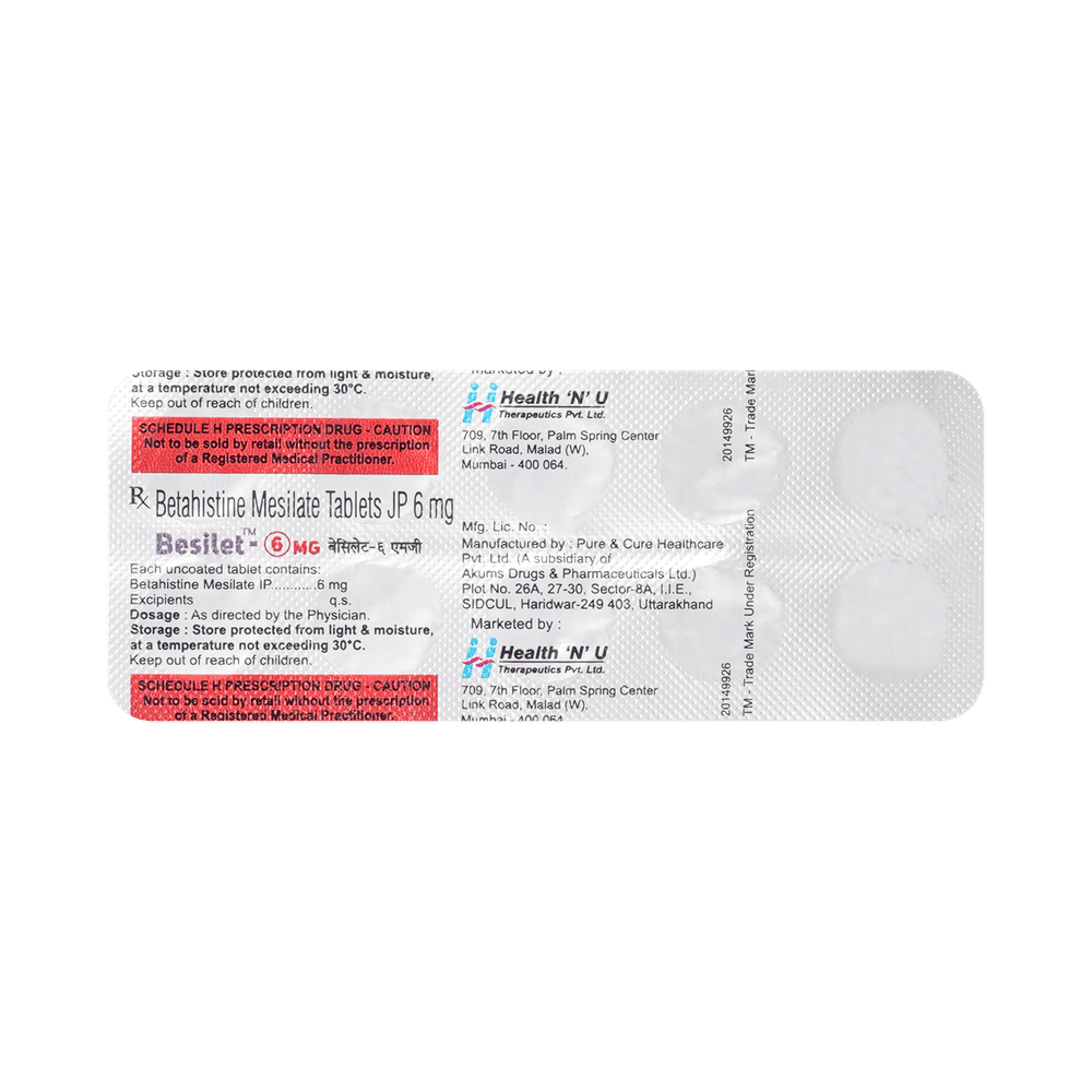 Besilet 6mg Tablet