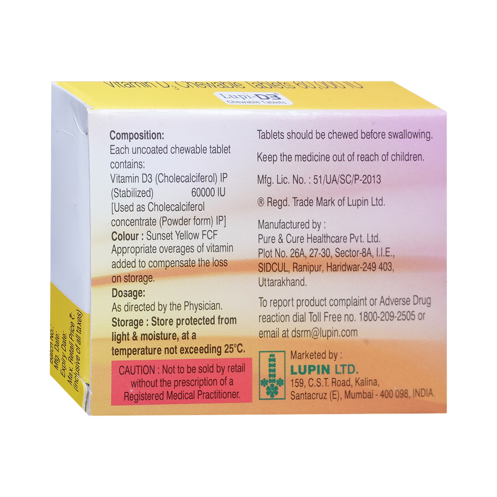 Lupi-D3 60K Chewable Tablet