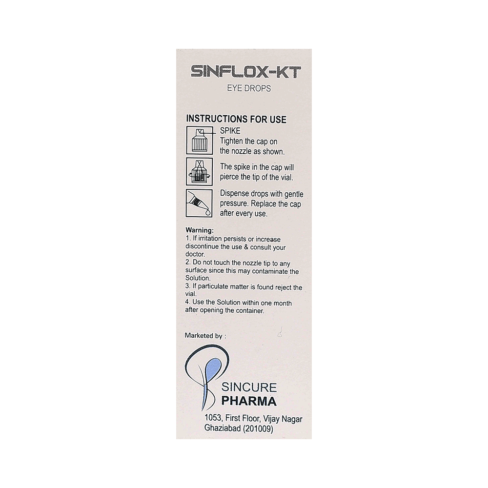 Sinflox-KT Eye Drop BAK Free