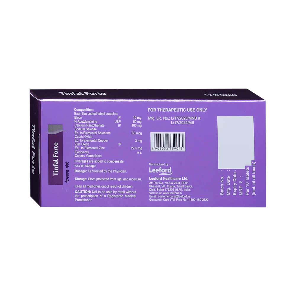 Tinfal Forte Tablet for Hair Care