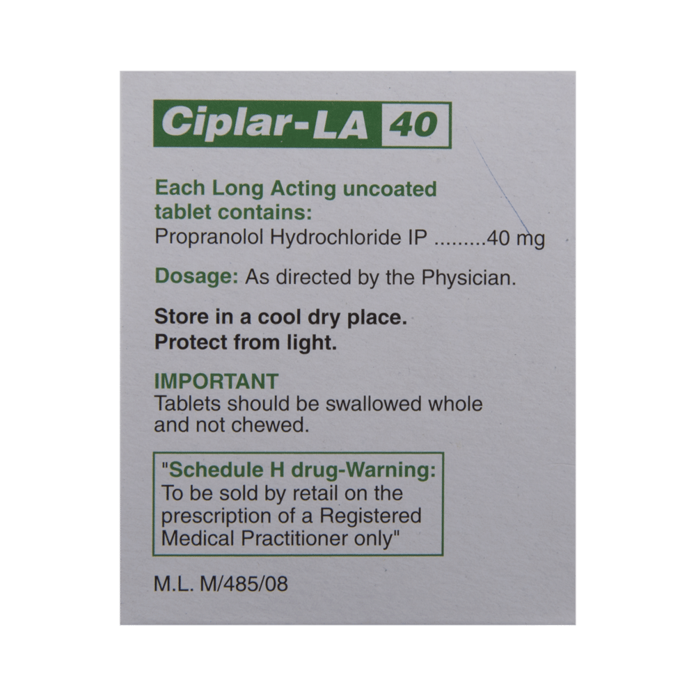 Ciplar-LA 40 Tablet
