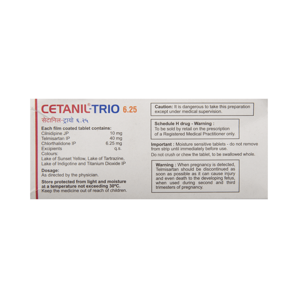 Cetanil-Trio 6.25 Tablet