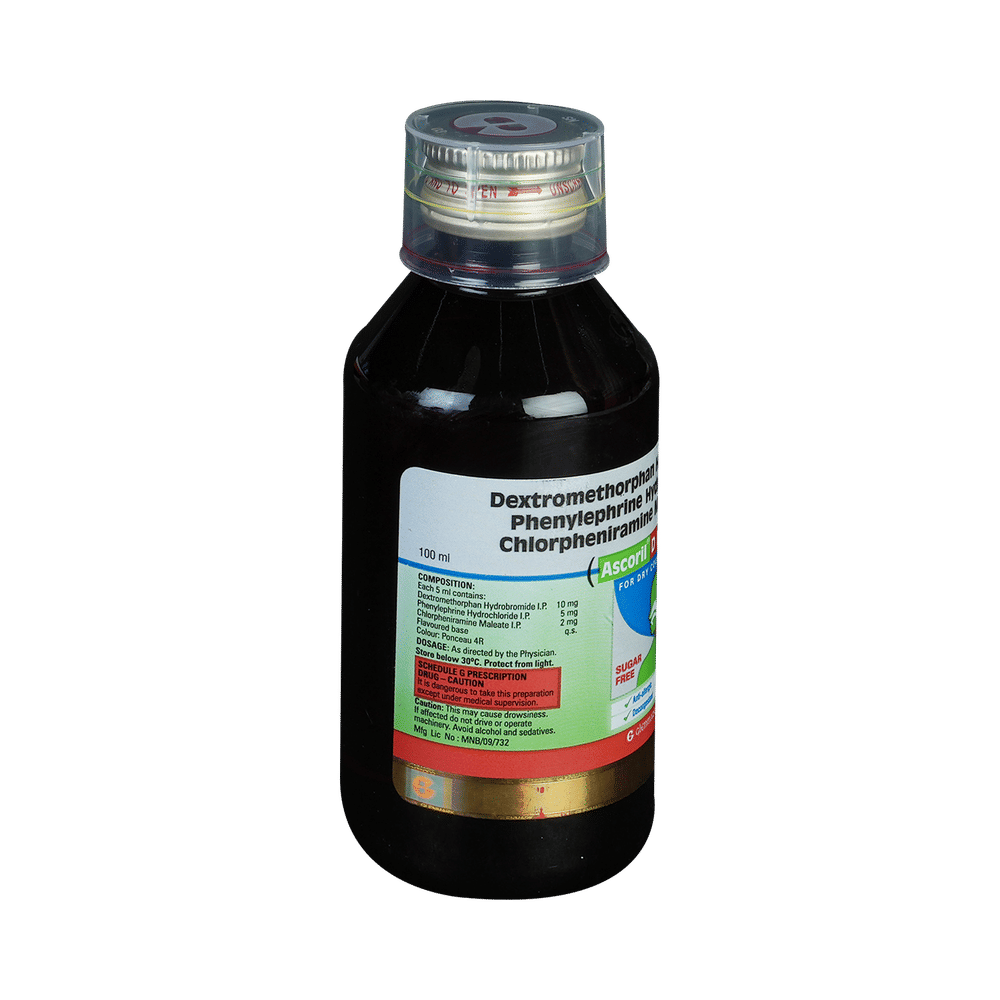 Ascoril D Plus Syrup Sugar Free