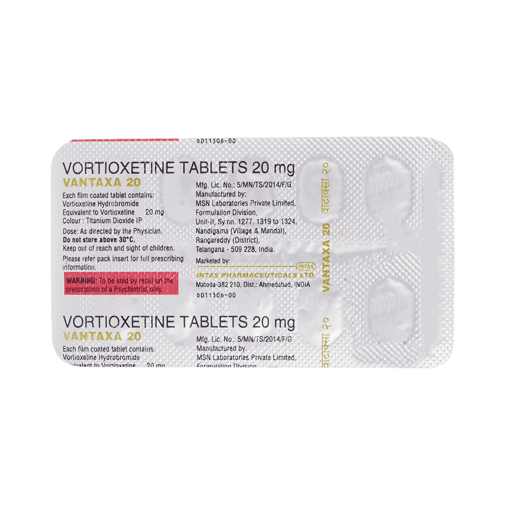 Vantaxa 20mg Tablet
