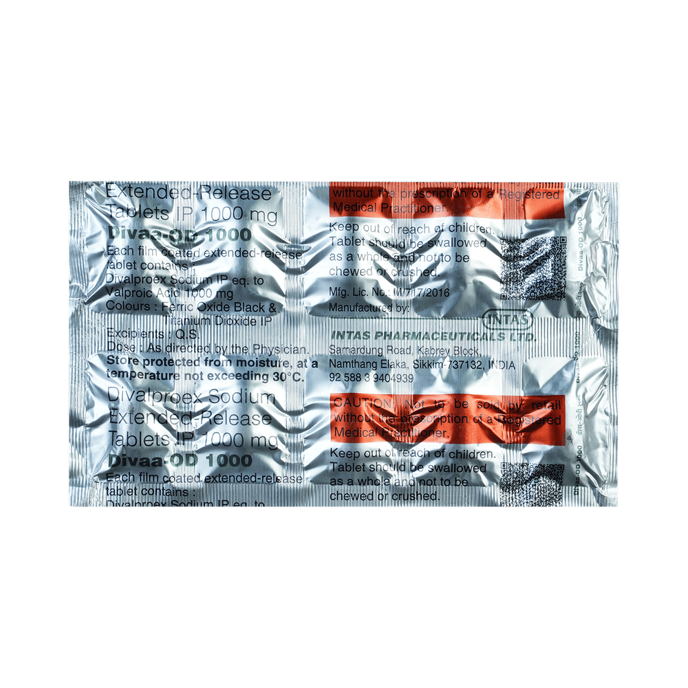 Divaa -OD 1000 Tablet ER