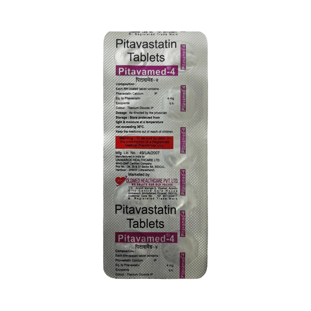 Pitavamed 4mg Tablet