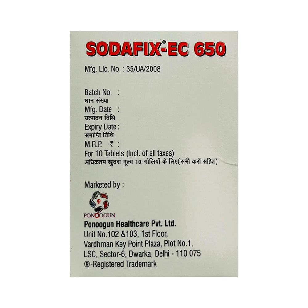 Sodafix-EC 650 Tablet