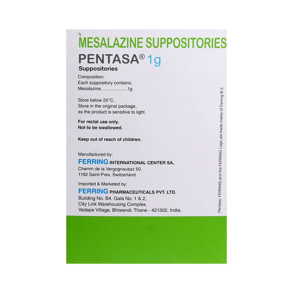 Pentasa 1gm Suppository