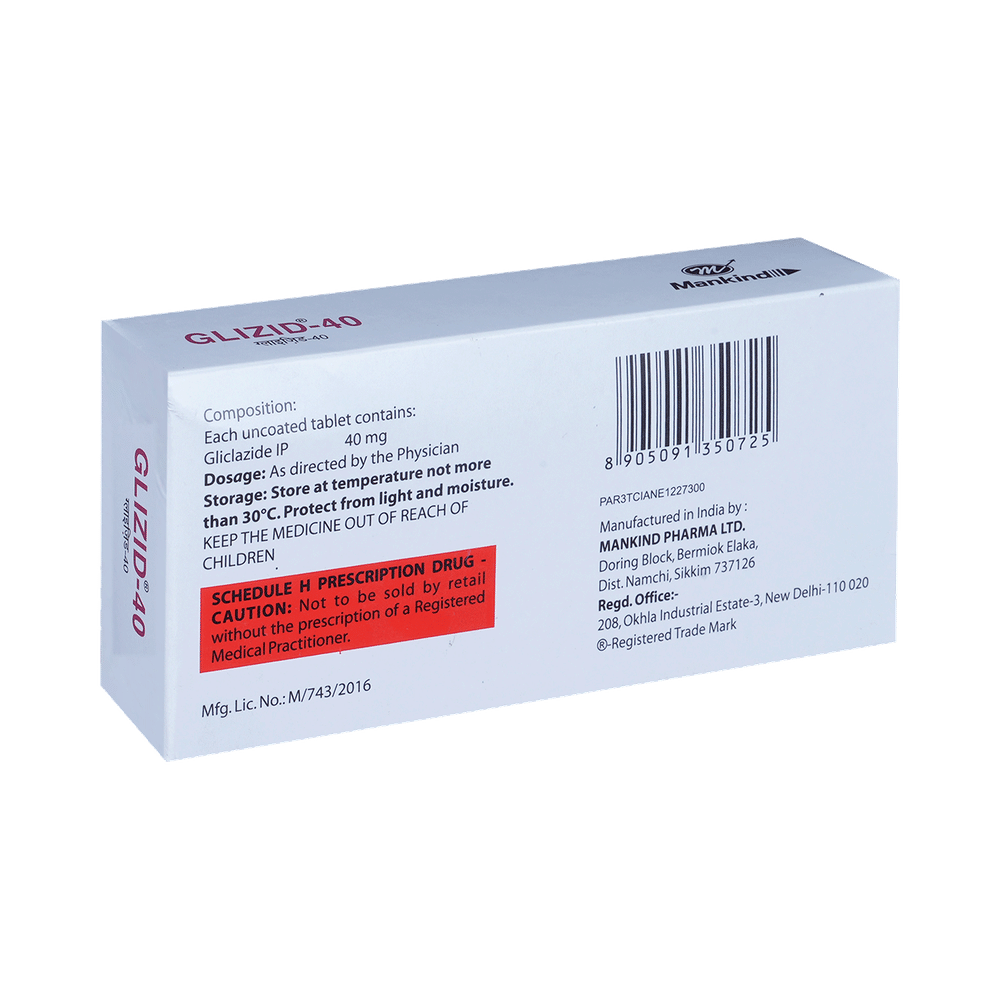 Glizid 40 Tablet
